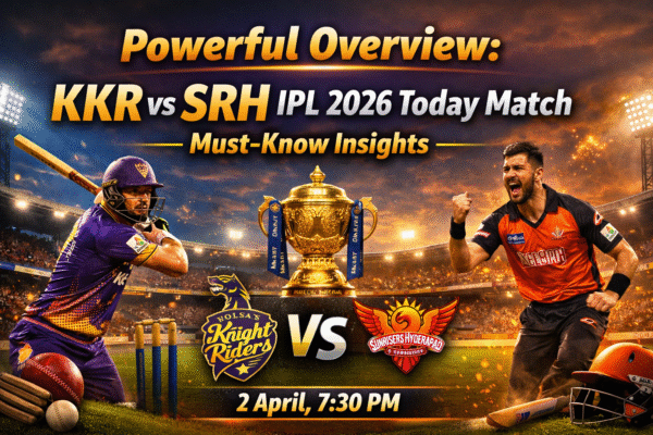 KKR vs SRH IPL 2026 clash