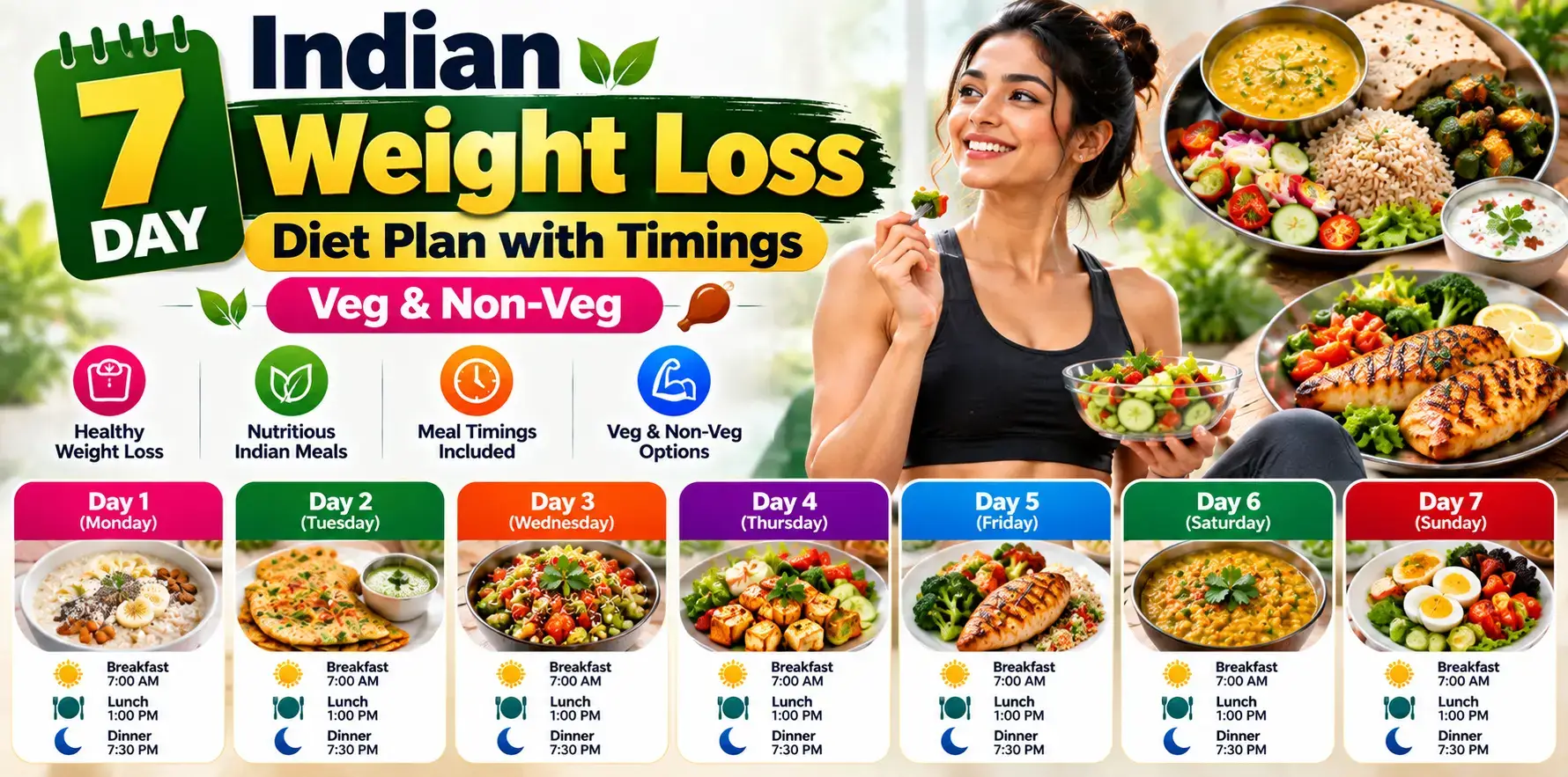 7 Day Indian Weight Loss Diet Plan