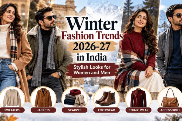 Winter Fashion Trends 2026-27 in India featuring stylish winter outfits for women and men